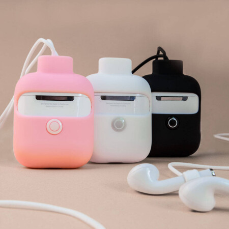 Apple Airpods 2. Nesil Boyun Askılı Jelly Bean Tasarımlı Kablosuz Şarj Özellikli Switcheasy ColorBuddy Kapak - 8