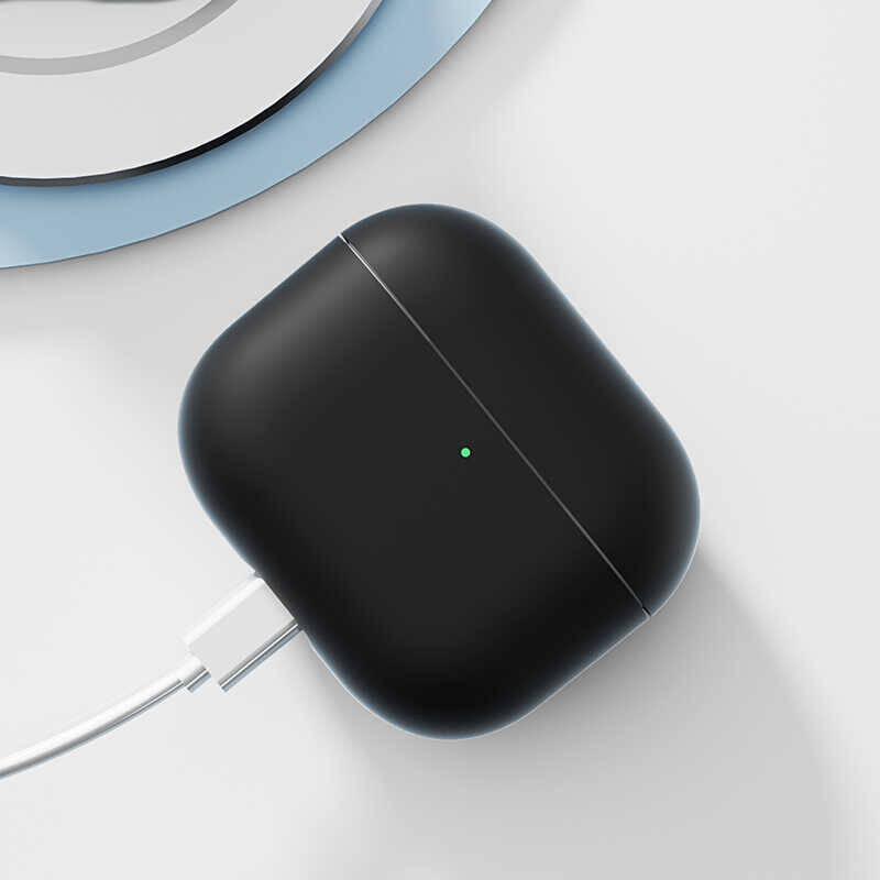 Apple Airpods 3 Kılıf Benks Liquid Silikon PC Kapak - 10