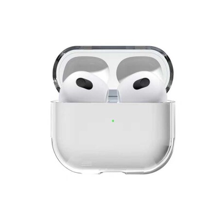 Apple Airpods 3. Nesil Kılıf Şeffaf Sert Kristal Zore Airbag 14 Kılıf - 1