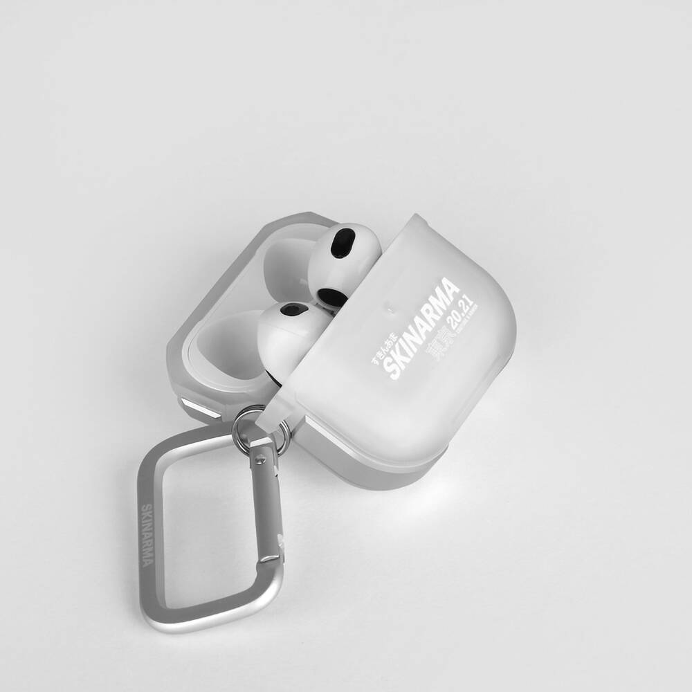 Apple Airpods 3. Nesil Kılıf SkinArma Transparan Mat Tasarım Kinzoku Kılıf - 11