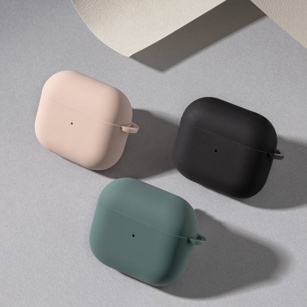 Apple Airpods 3. Nesil Yumuşak Dokunuşlu Likit Silikon Tasarımlı Switcheasy Skin Kapak - 19