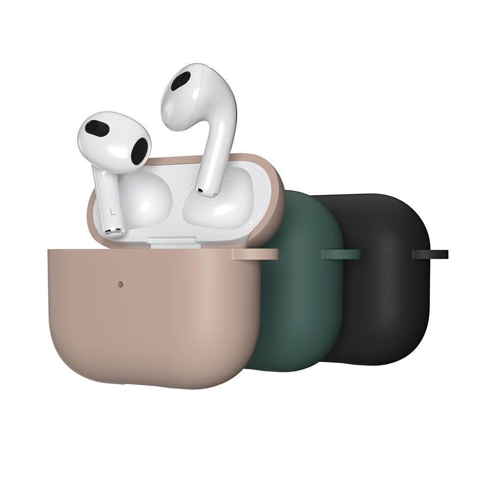 Apple Airpods 3. Nesil Yumuşak Dokunuşlu Likit Silikon Tasarımlı Switcheasy Skin Kapak - 22