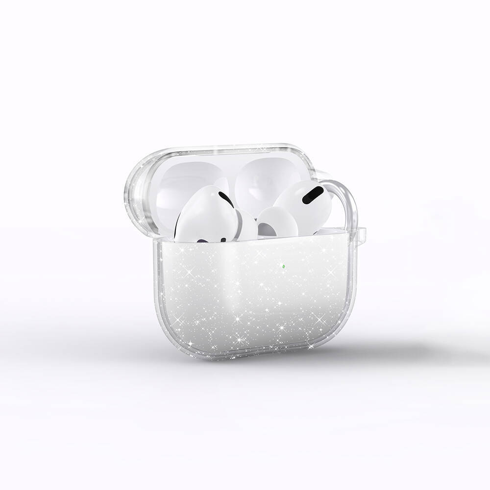 Apple Airpods 3. Nesil Zore Allstar Airbag 32 Parlayan Simli Saydam Renkli Kılıf - 3