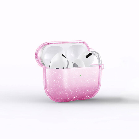 Apple Airpods 3. Nesil Zore Allstar Airbag 32 Parlayan Simli Saydam Renkli Kılıf - 1