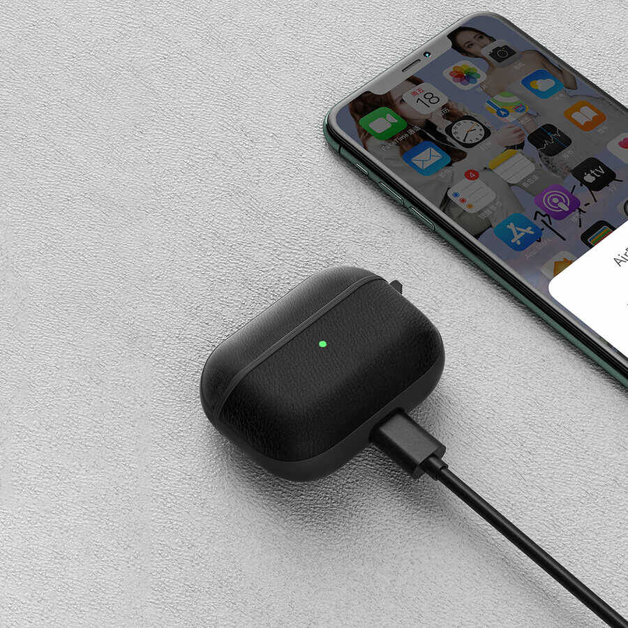 Apple Airpods 3.Nesil Kılıf Wiwu Calfskin Kılıf - 10