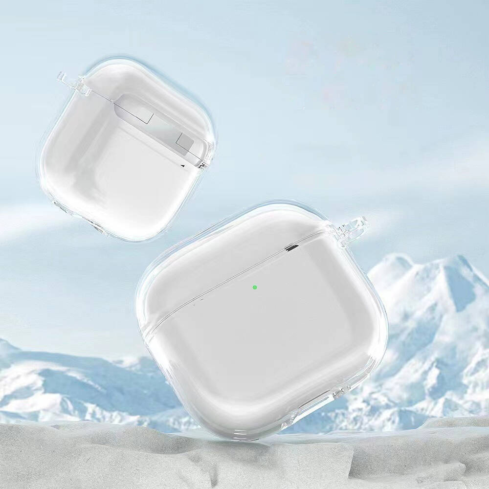 Apple Airpods 4 Kılıf Şeffaf Kristal Silikon Zore Airbag 14 Kılıf - 4