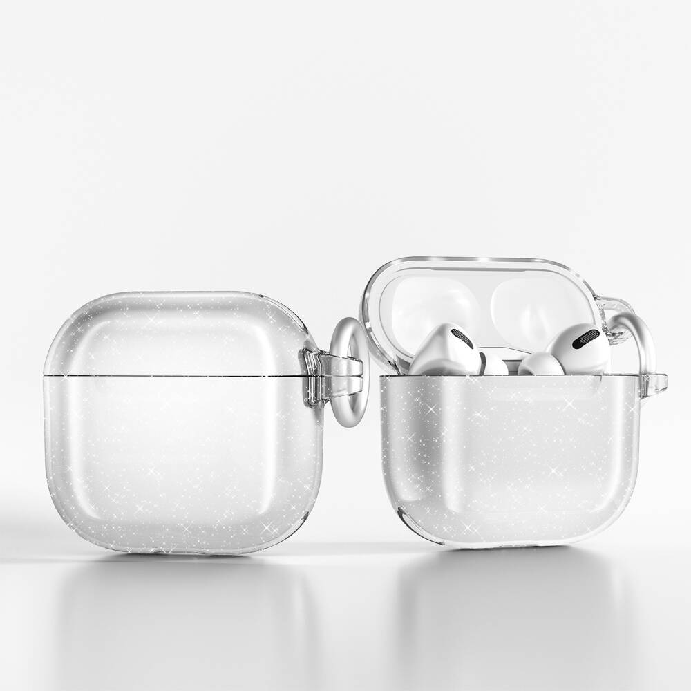 Apple Airpods 4 Zore Allstar Airbag 32 Parlayan Simli Saydam Renkli Kılıf - 6