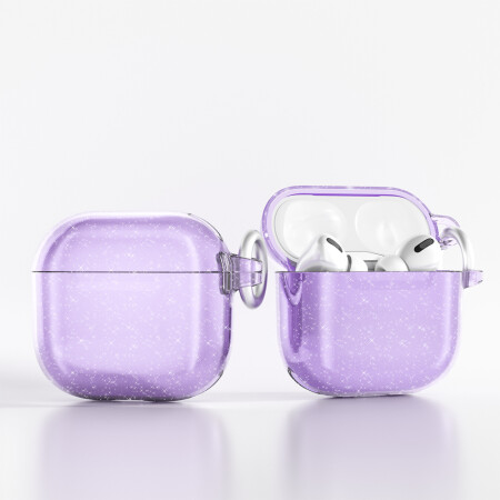 Apple Airpods 4 Zore Allstar Airbag 32 Parlayan Simli Saydam Renkli Kılıf - 7