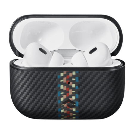 Apple Airpods Pro 2 Kılıf Magsafe Şarj Özellikli 600D Aramid Fiber Pitaka Orchestra Serisi Rhapsody Kılıf - 2