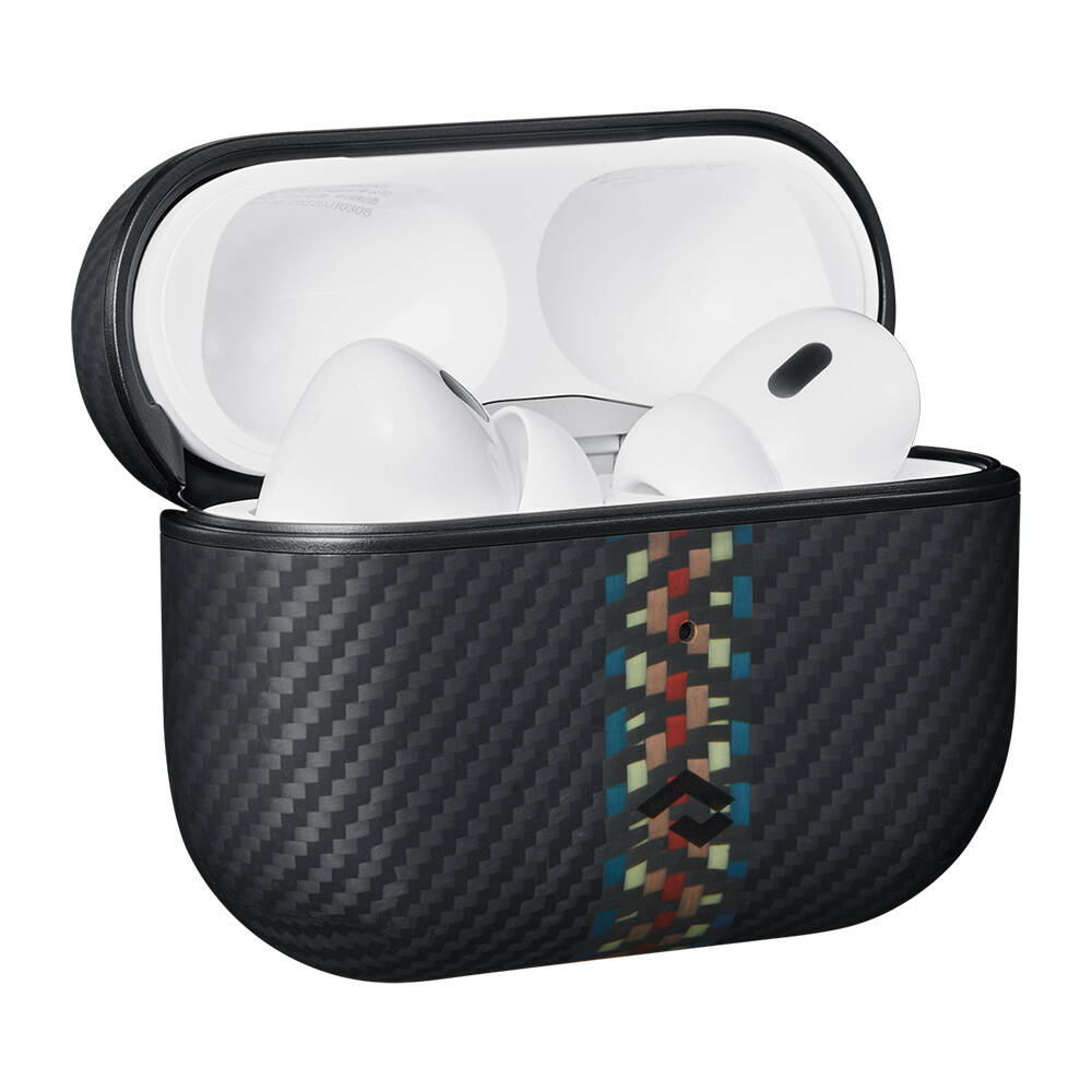 Apple Airpods Pro 2 Kılıf Magsafe Şarj Özellikli 600D Aramid Fiber Pitaka Orchestra Serisi Rhapsody Kılıf - 5