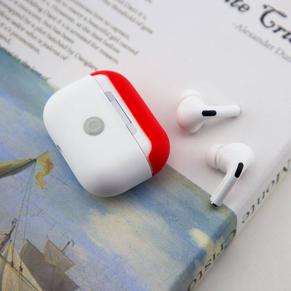 Apple Airpods Pro Boyun Askılı Parlayan Düğmeli Switcheasy Colors Silikon Kapak - 20