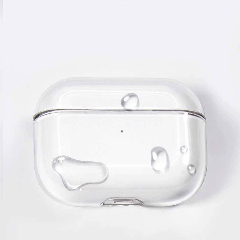 Apple Airpods Pro Kılıf Şeffaf Sert Kristal Zore Airbag 14 Kılıf - 4