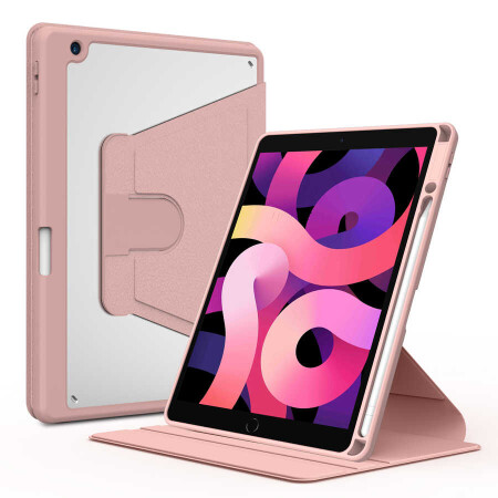 Apple iPad 10.2 2021 (9.Nesil) Kılıf Zore Nayn Dönebilen Standlı Kılıf - 19