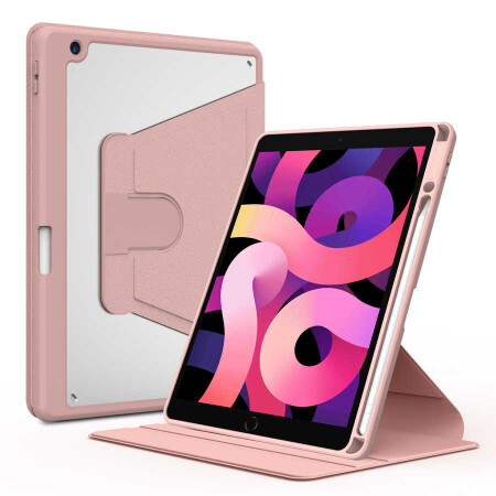 Apple iPad 10.2 2021 (9.Nesil) Kılıf Zore Nayn Dönebilen Standlı Kılıf - 10