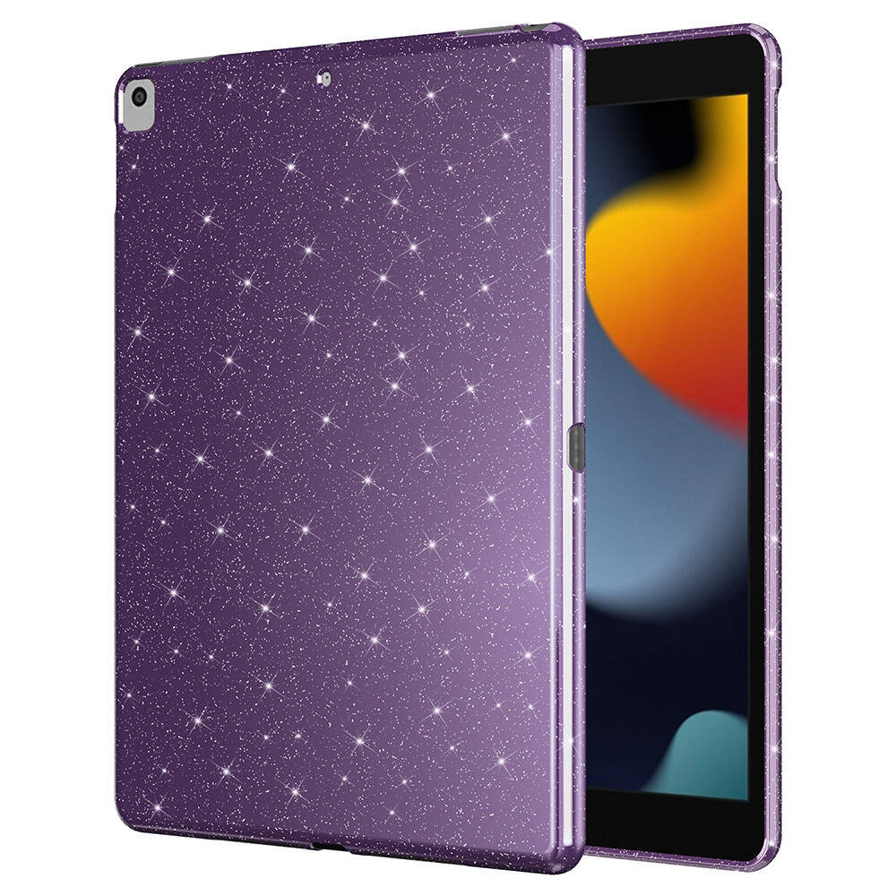 Apple iPad 10.2 (8 Generation) Glittered Shiny Look Zore Tablet Koton Case - 11