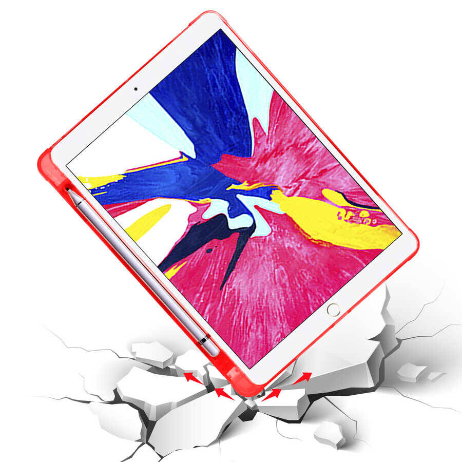 Apple iPad 10.2 (8.Nesil) Kılıf Zore Tri Folding Kalem Bölmeli Standlı Kılıf - 36