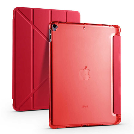 Apple iPad 10.2 (8.Nesil) Kılıf Zore Tri Folding Kalem Bölmeli Standlı Kılıf - 28