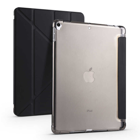 Apple iPad 10.2 (8.Nesil) Kılıf Zore Tri Folding Kalem Bölmeli Standlı Kılıf - 19