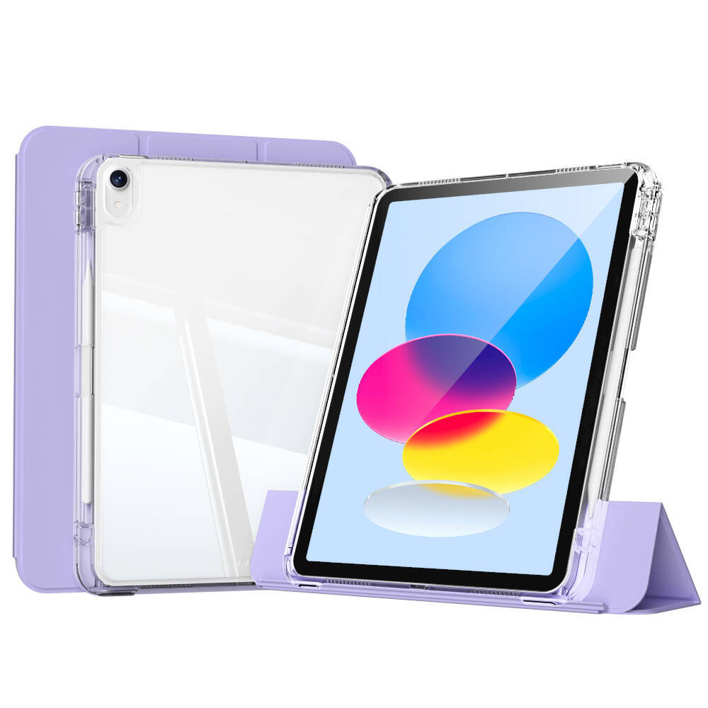 ​Apple iPad 10.9 2022 (10.Nesil) Kılıf Magnetik Ayrılabilen Airbagli Zore Sliding Tablet Kılıfı - 6