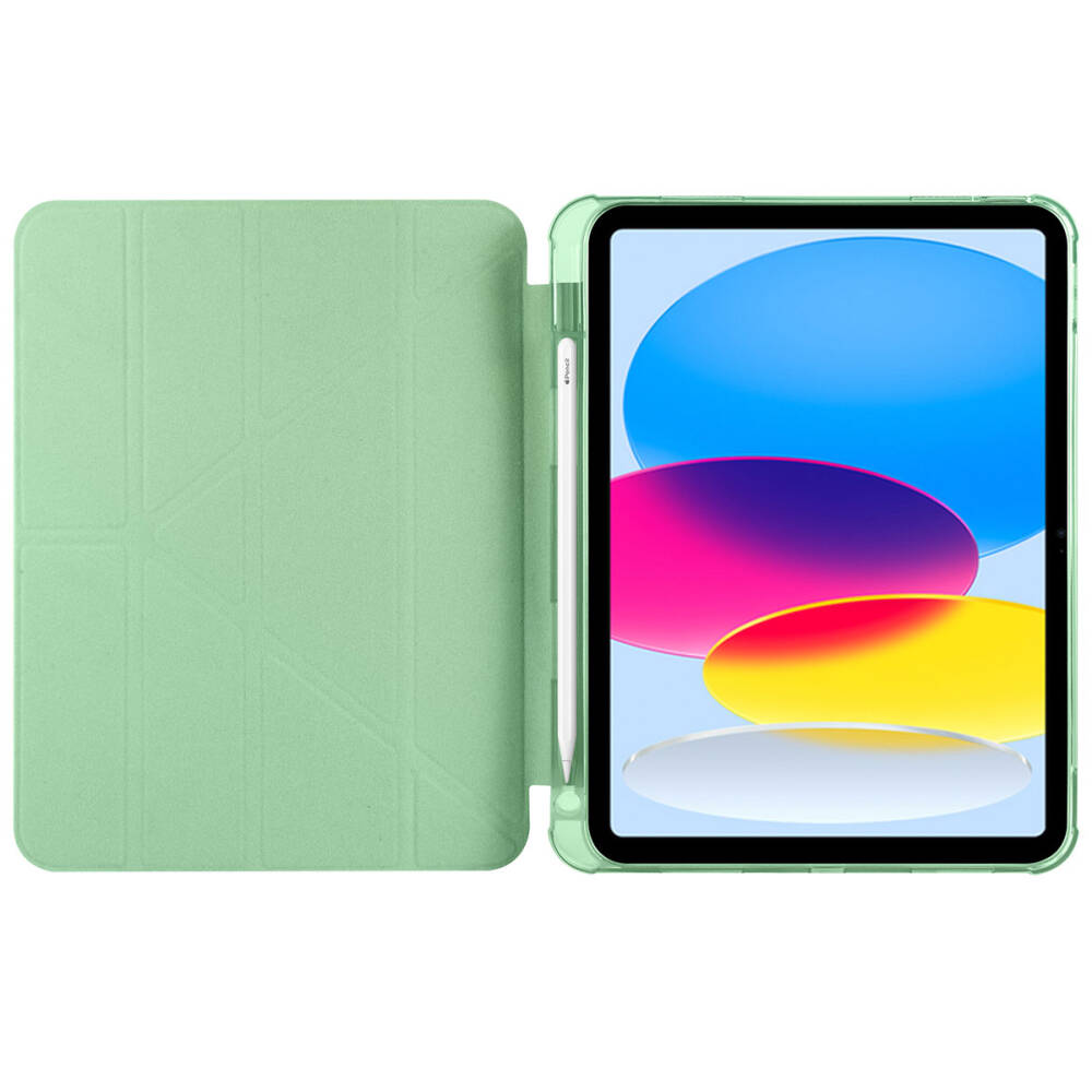 Apple iPad 10.9 2022 (10.Nesil) Kılıf Zore Tri Folding Kalem Bölmeli Standlı Kılıf - 41