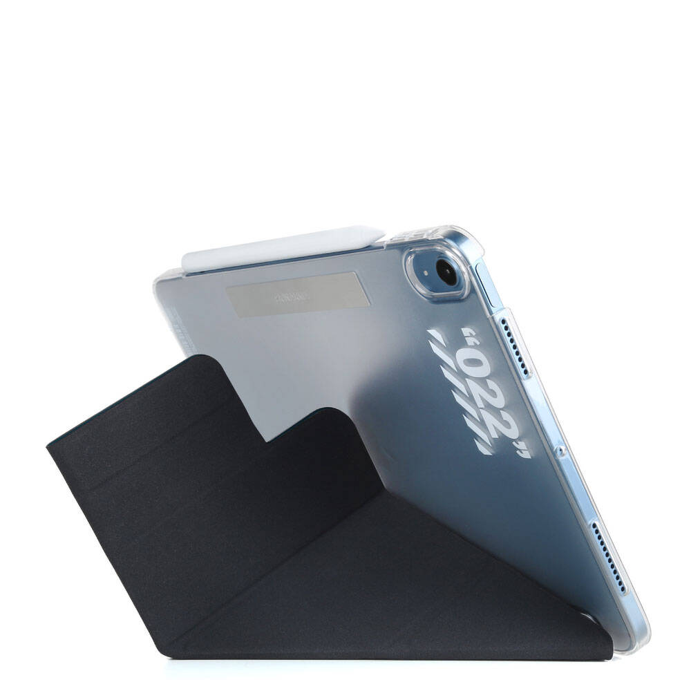 Apple iPad Air 10.9 2020 (4.Nesil) Kılıf SkinArma Kalemlikli Arkası Şeffaf Standlı Magnetik Taihi Sora Kılıf - 10