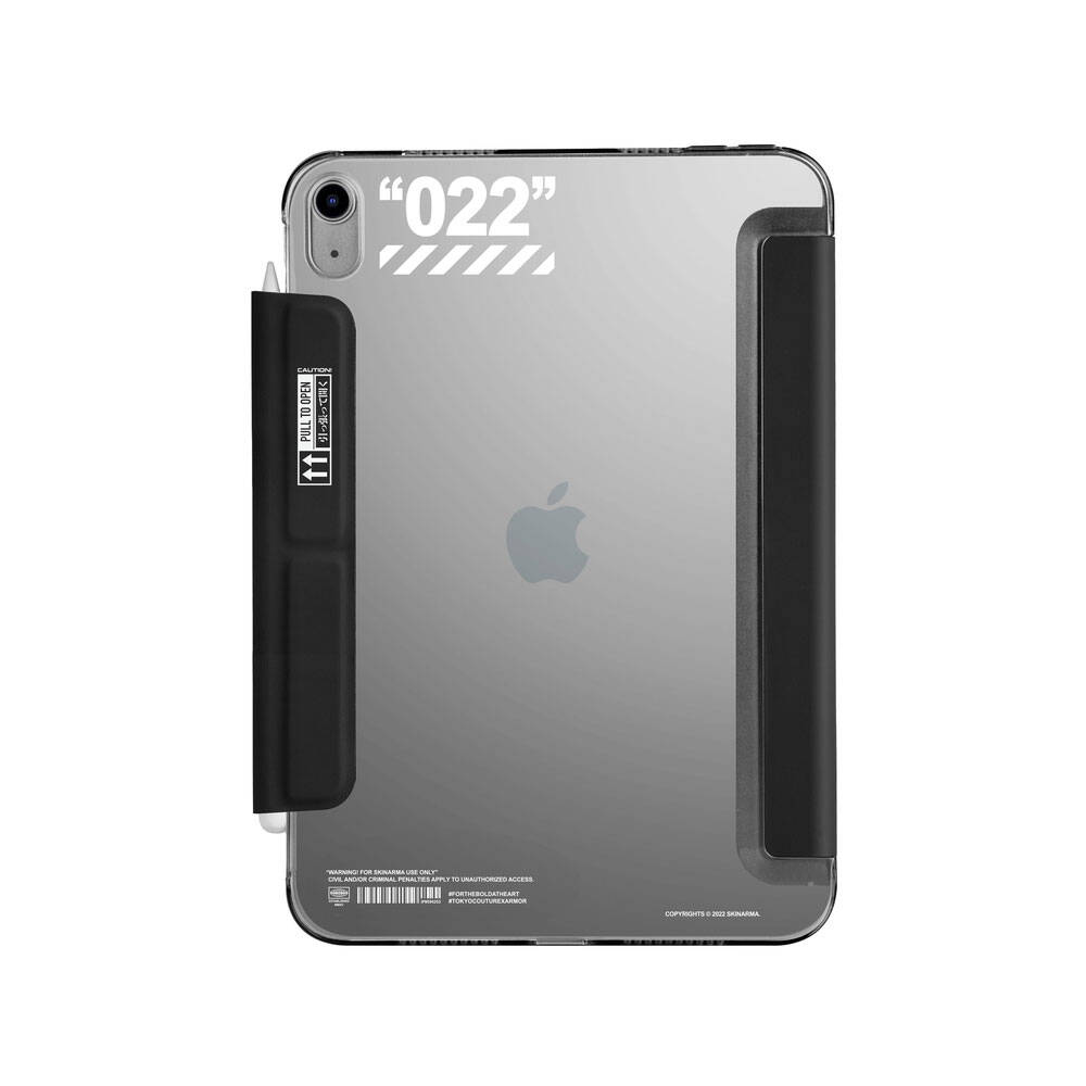 Apple iPad Air 10.9 2020 (4.Nesil) Kılıf SkinArma Kalemlikli Arkası Şeffaf Standlı Magnetik Taihi Sora Kılıf - 13