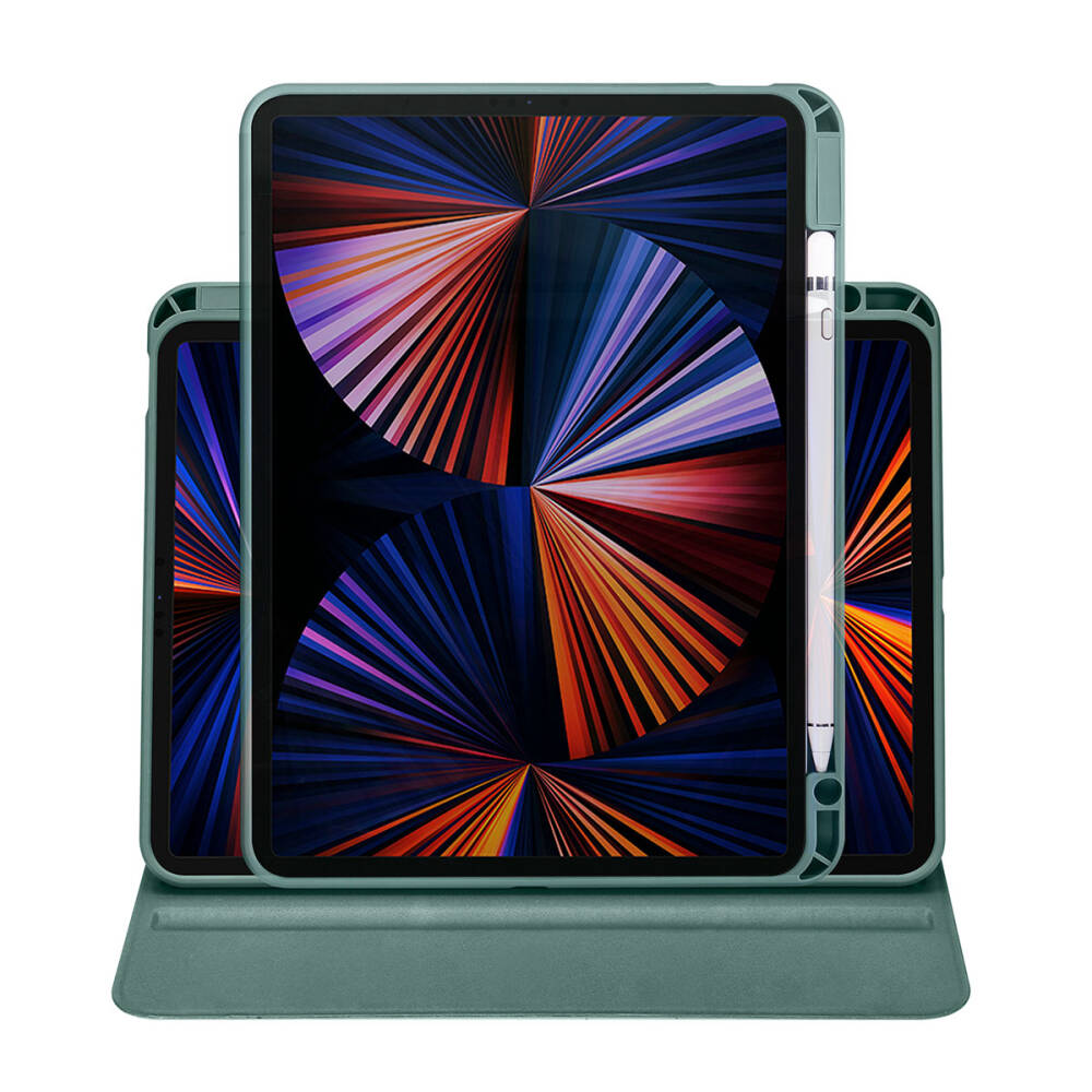 Apple iPad Air 10.9 2020 (4.Nesil) Kılıf Zore Termik Kalem Bölmeli Dönebilen Standlı Kılıf - 14
