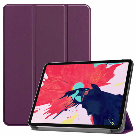 Apple iPad Air 10.9 2020 (4.Nesil) Zore Smart Cover Standlı 1-1 Kılıf - 13