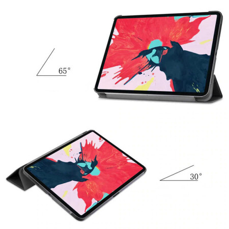 Apple iPad Air 10.9 2020 (4.Nesil) Zore Smart Cover Standlı 1-1 Kılıf - 16