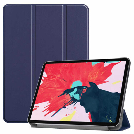 Apple iPad Air 10.9 2022 (5.Nesil) Zore Smart Cover Standlı 1-1 Kılıf - 6