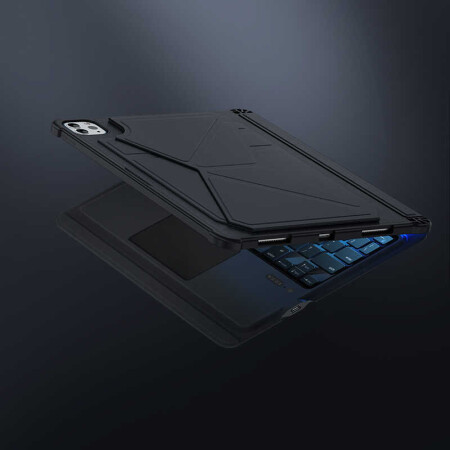 Apple iPad Air 11 2024 Benks Multifunctional Kablosuz Klavyeli Kılıf - 5