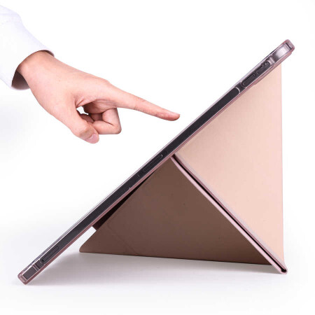 Apple iPad Air 11 2024 Kılıf Zore Tri Folding Kalem Bölmeli Standlı Kılıf - 11