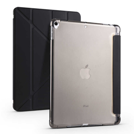 Apple iPad Pro 10.5 (7.Nesil) Kılıf Zore Tri Folding Kalem Bölmeli Standlı Kılıf - 3