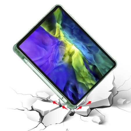 Apple iPad Pro 11 2020 (2.Nesil) Kılıf Zore Tri Folding Kalem Bölmeli Standlı Kılıf - 36