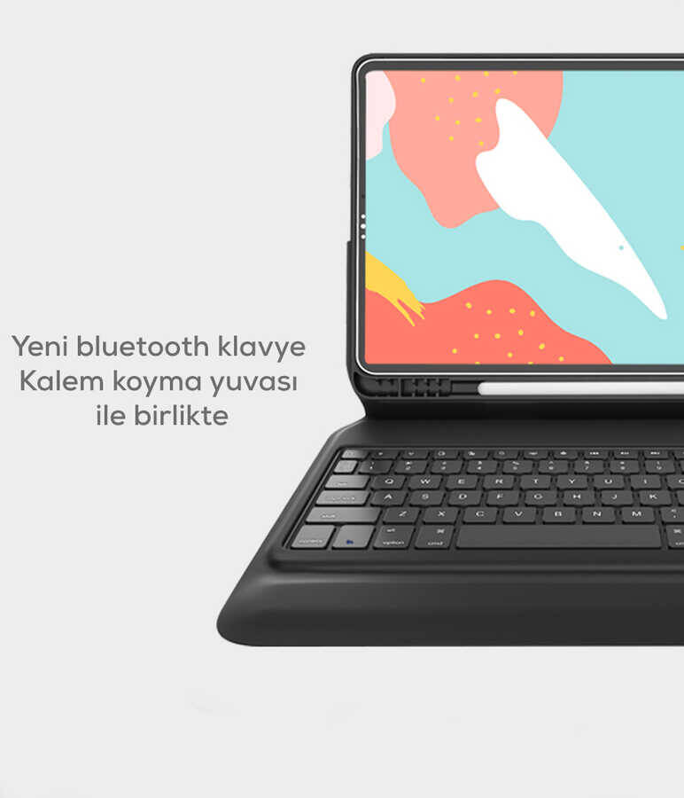 Apple iPad Pro 11 2020 (2.Nesil) Wiwu Keyboard Folio Kablosuz Klavyeli Kılıf - 3