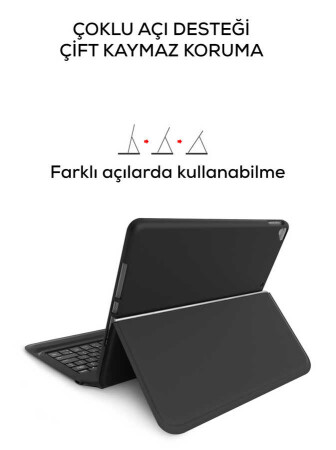 Apple iPad Pro 11 2020 (2.Nesil) Wiwu Keyboard Folio Kablosuz Klavyeli Kılıf - 6