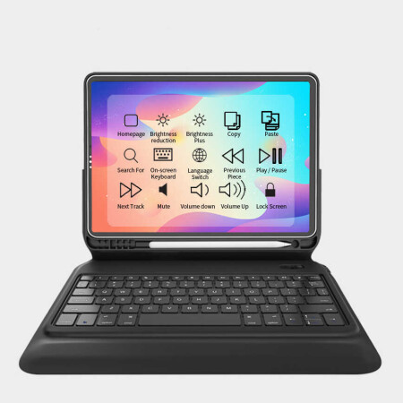 Apple iPad Pro 11 2020 (2.Nesil) Wiwu Keyboard Folio Kablosuz Klavyeli Kılıf - 1