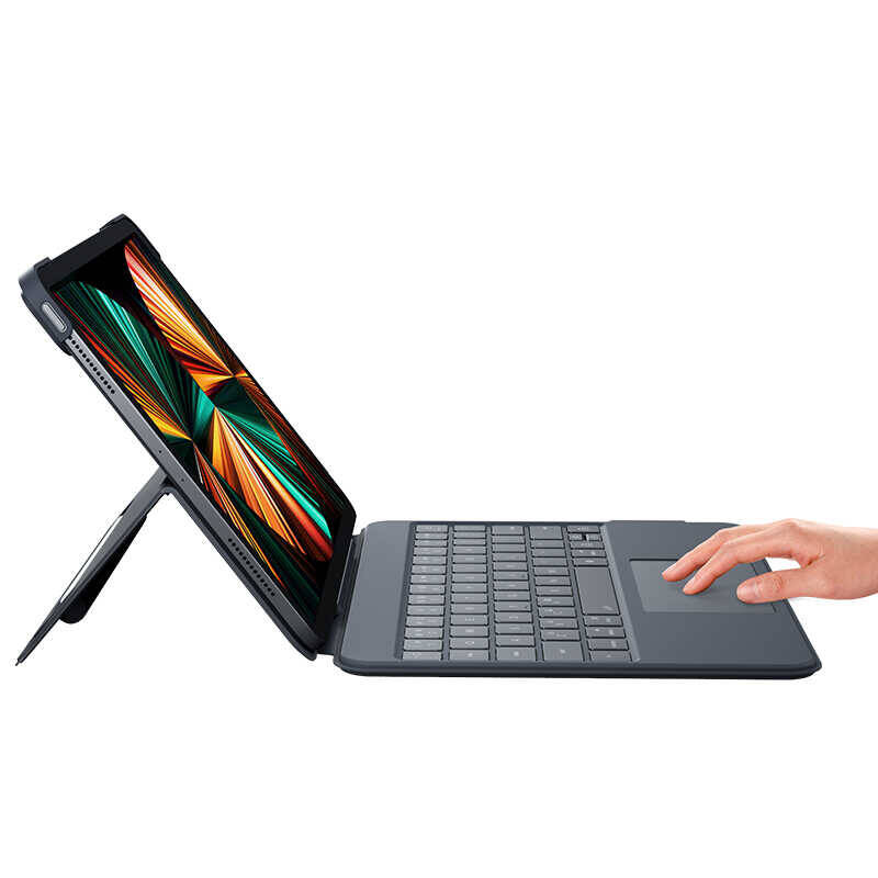 Apple iPad Pro 11 2021 (3.Nesil) Benks KB01 Kablosuz Klavyeli Kılıf - 6