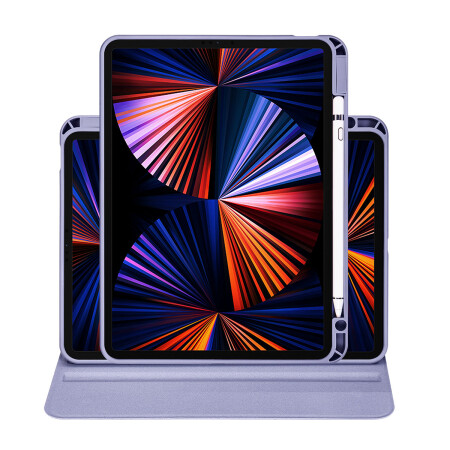 Apple iPad Pro 11 2021 (3.Nesil) Kılıf Zore Termik Kalem Bölmeli Dönebilen Standlı Kılıf - 14