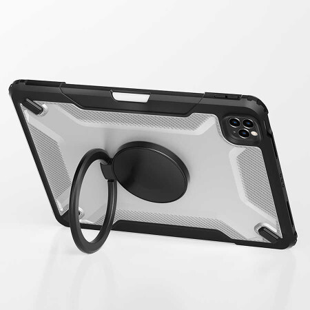 Apple iPad Pro 11 2021 (3.Nesil) Wiwu Mecha Dönebilen Standlı Tablet Kılıfı - 6