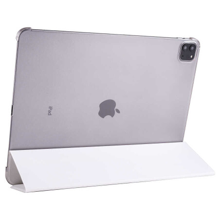 Apple iPad Pro 12.9 2020 (4.Nesil) Zore Smart Cover Standlı 1-1 Kılıf - 1