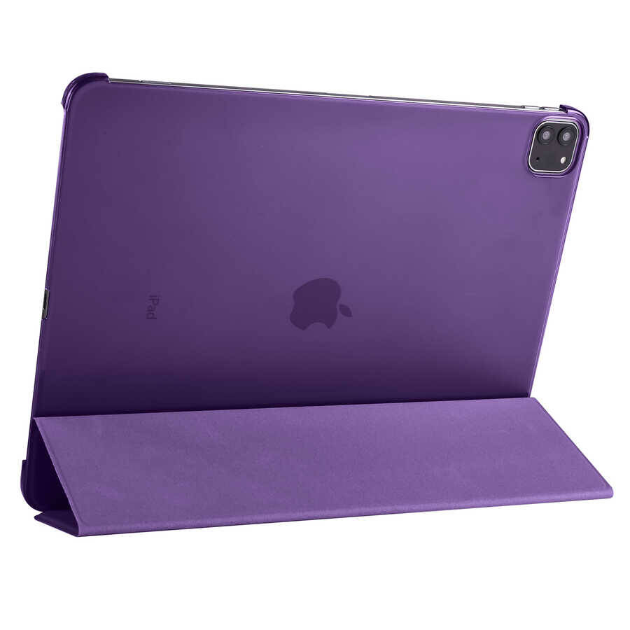 Apple iPad Pro 12.9 2020 (4.Nesil) Zore Smart Cover Standlı 1-1 Kılıf - 43