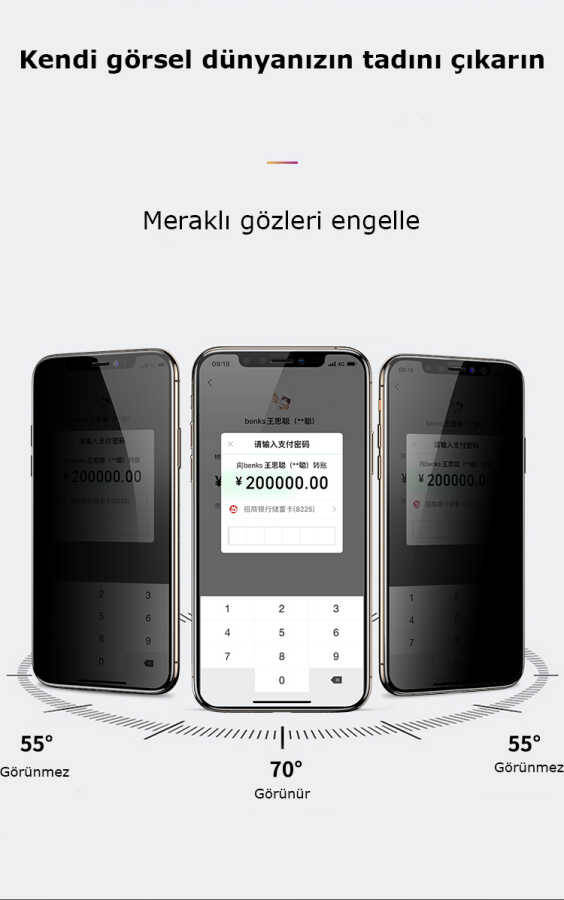 Apple iPhone 11 Benks 0.3mm V Pro Privacy Ekran Koruyucu - 5