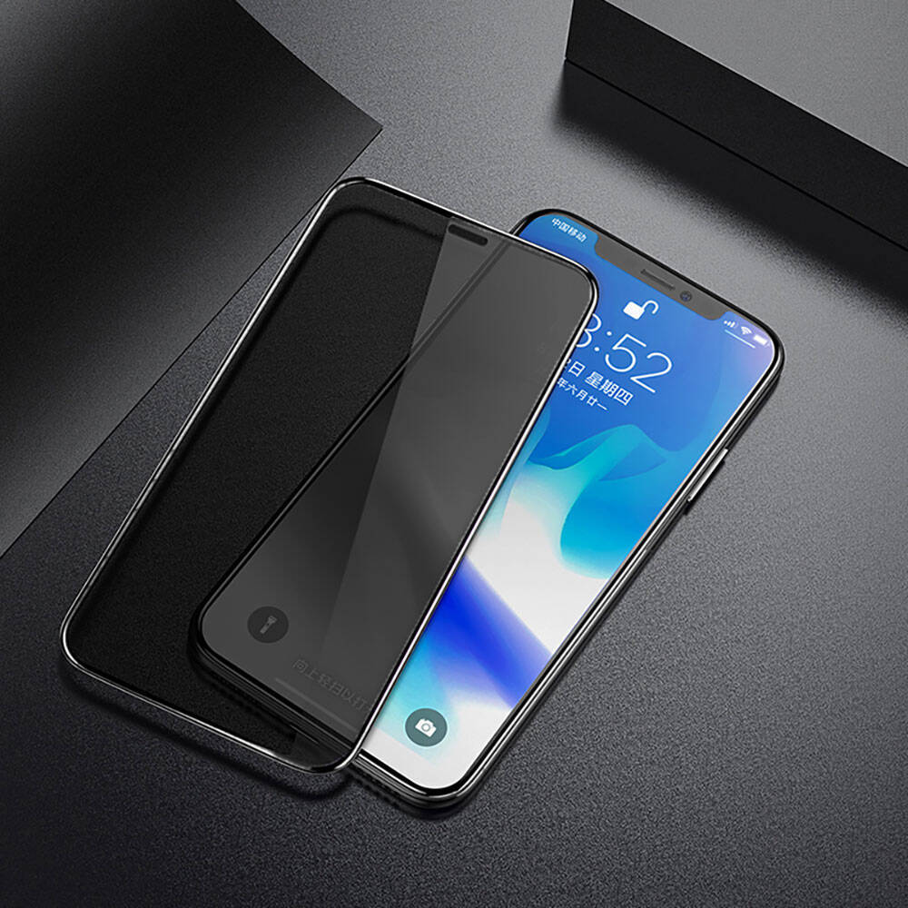 Apple iPhone 11 Hidrofobik Ve Oleofobik Özellikli Benks Privacy Air Shield Ekran Koruyucu 10lu Paket - 9