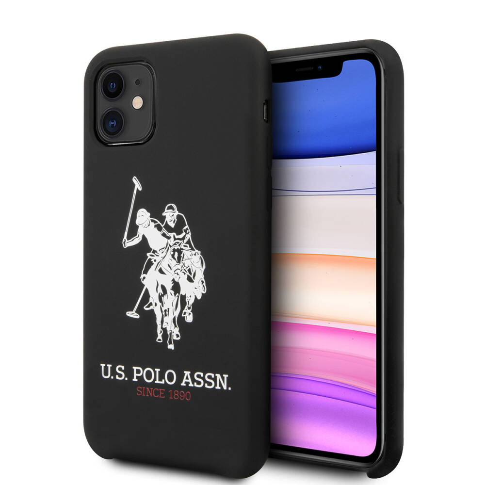 Apple iPhone 11 Kılıf U.S. POLO ASSN. Silikon Büyük Logo Dizayn Kapak - 1