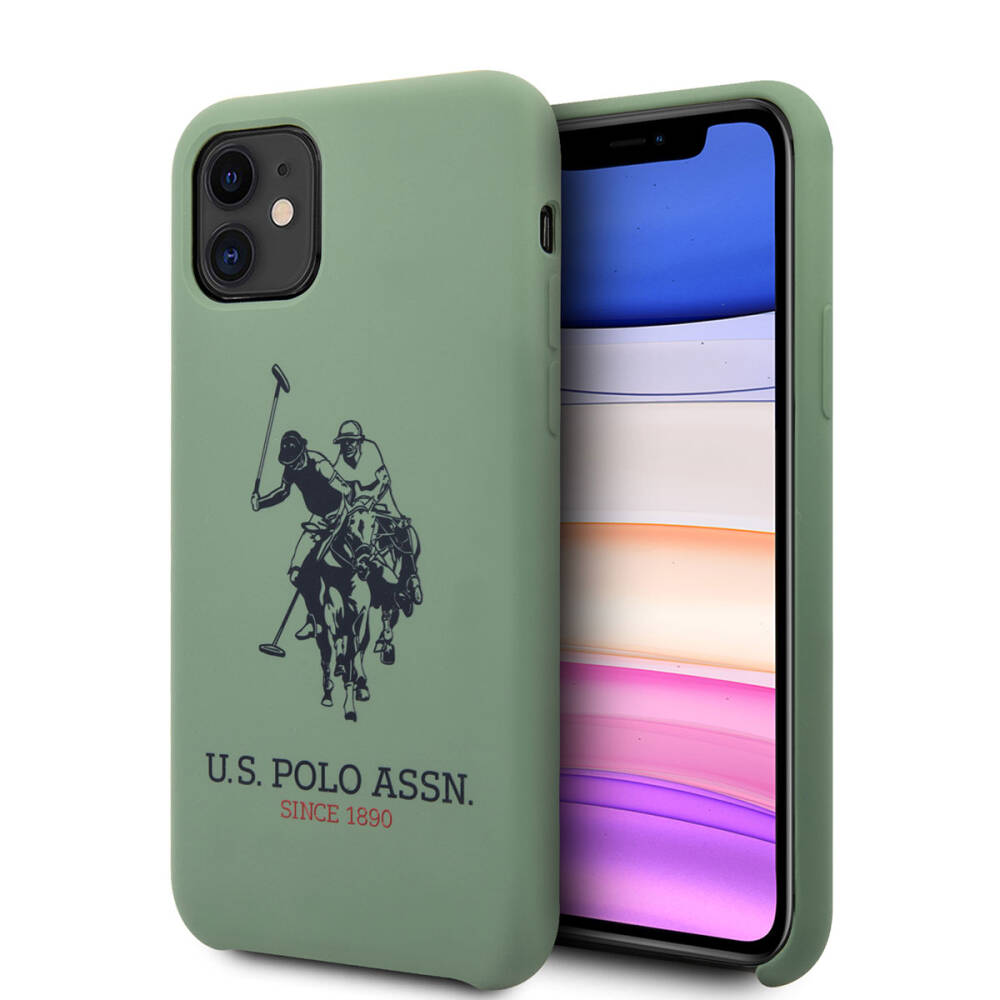 Apple iPhone 11 Kılıf U.S. POLO ASSN. Silikon Büyük Logo Dizayn Kapak - 6