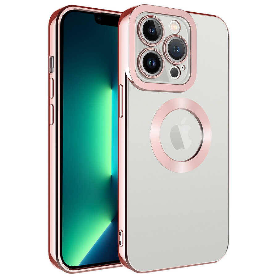 Apple iPhone 11 Pro Kılıf Kamera Korumalı Logo Gösteren Zore Omega Kapak - 8