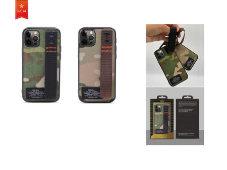 Apple iPhone 12 Kılıf Kajsa Cordura Serisi Military Kapak - 5