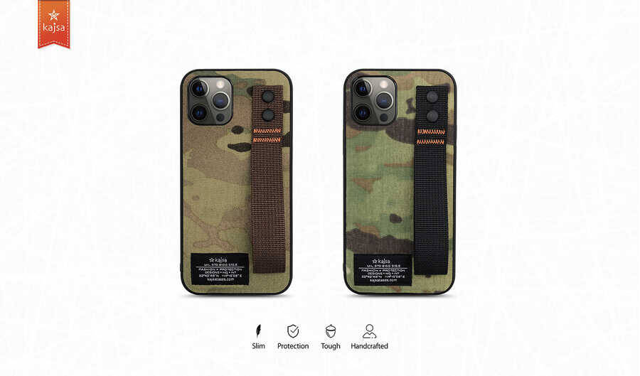 Apple iPhone 12 Kılıf Kajsa Cordura Serisi Military Kapak - 6