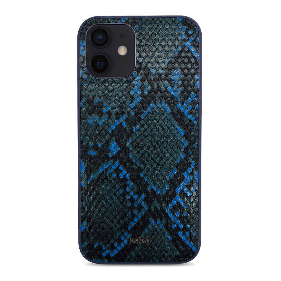 Apple iPhone 12 Kılıf Kajsa Glamorous Serisi Snake Pattern Kapak - 6